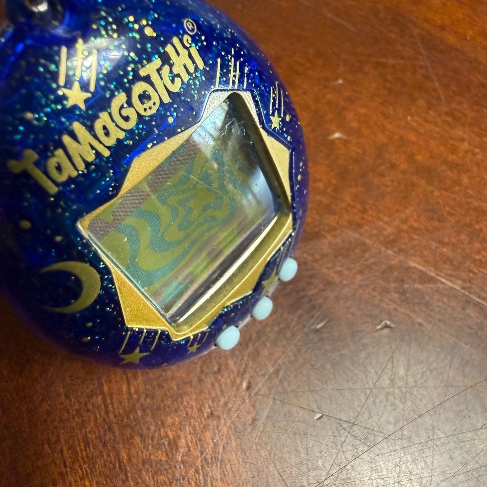 Tamagotchi Blue Galaxy Virtual Pet Bandai 2021 Rare Design - Picture 8 of 9